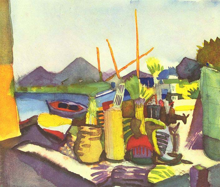 August Macke Landschaft bei Hammamet